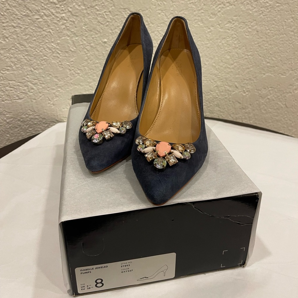 J. Crew Isabelle Jeweled Pump US W 8